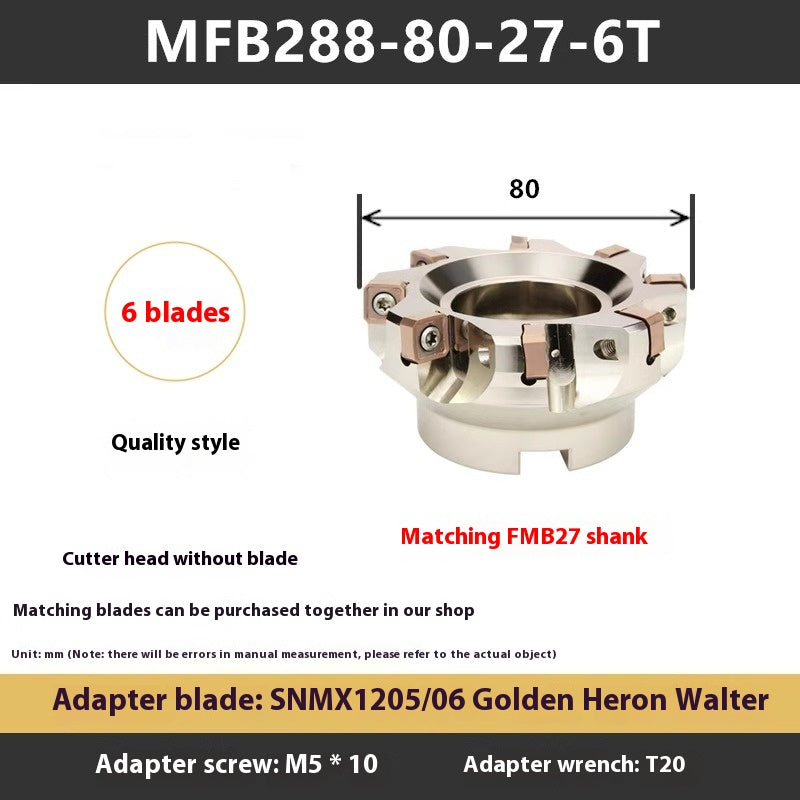 1114-88 Degree MFB288 Fast Feed Double Sided Milling Cutter Block Heavy Duty Face Milling Cutter Block MFSN Flying Cutter Block SNMU1206 Shandong Denso Pricision Tools Co.,Ltd.